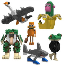(Style 38) Italian Brainrot Tung Tung Tung Sahur Building Blocks Tralalero Tralala Action Toy Figures _s