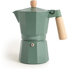Cafetera Italiana de Aluminio 450ml - 9 Tazas con Válvula de Seguridad para Gas, ElÃctrica y Vitro