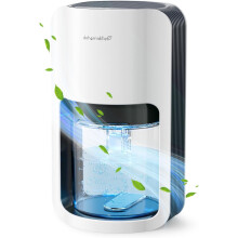 Deshumidificador 1200ml con Luz LED - Silencioso, Descongelación Automática para BaÃos y Dormitorios