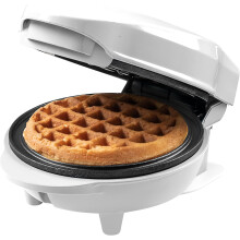 Gofrera Compacta 550W para Mini Waffles - Antiadherente, Temporizador y Diseño Retro para Eventos
