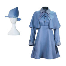 (M (155-160cm)) Harry Potter Fleur Isabelle Delacour Cosplay Costumes Beauxbaton School Uniform Set for Womens