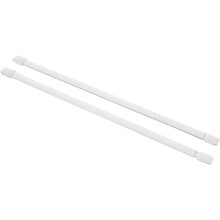 Barra Cortinas Ajustable 60-95cm - Aluminio Blanco para Cocina y Ducha