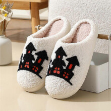 (EU 44 or 45) Warm & Furry Unisex Winter Slippers for Indoor Home Comfort in Chilly Days _45