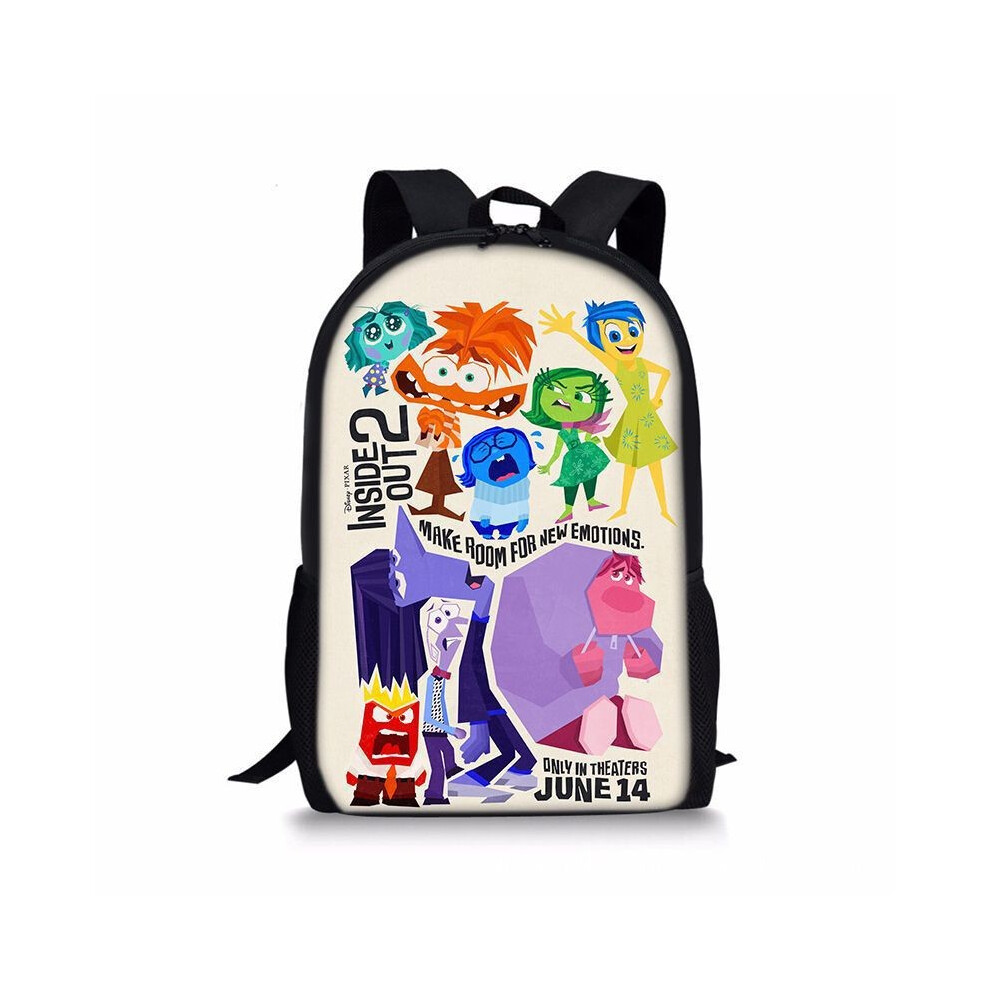 (0-3) Inside Out 2 Brainworkers Backpack, Cartoon School Backpack for Primary School Children, Large Capacity Rucksack-image-OPC-PHRBGNR-NEW