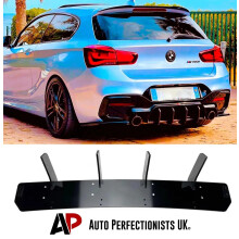 For BMW 1 Series F20 F21 LCI Rear Shark Fin Diffuser Body Kit 2015-19