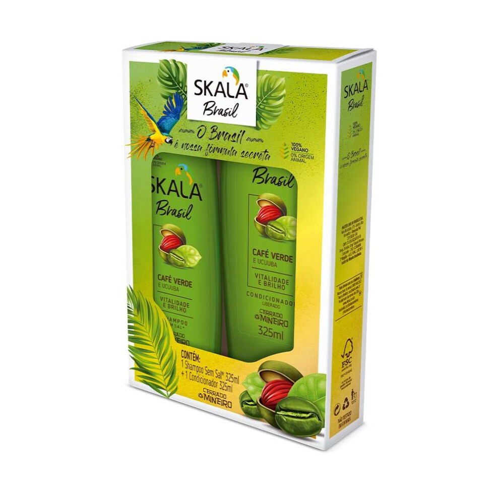 Skala Green Cafe Verde E Ucuuba Shampoo + Conditioner 325 Ml