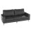 (Saddle Black) YODOLLA 3 Seater Sofa, Modern Sofa Couch Large 8