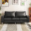 (Saddle Black) YODOLLA 3 Seater Sofa, Modern Sofa Couch Large 9