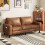 (Saddle Brown) YODOLLA 3 Seater Sofa, Modern Sofa Couch Large 1