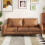 (Saddle Brown) YODOLLA 3 Seater Sofa, Modern Sofa Couch Large 8
