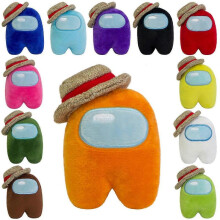 (20cm, Blue) Among Us Plush Toy Cartoon Character Game Stuffed Doll for Kid Gift