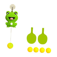 (rabbit 5 ball, One size) Table Tennis Trainer Set Portable with Racquet Ball for Game Activity Adults rabbit 3 balls