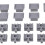 (As show, One size) 28Pcs Wooden Train Track Accessories Interactive Track Connector Builder Set 3