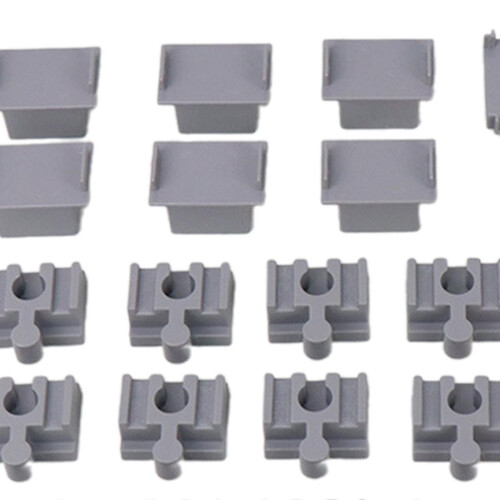(As show, One size) 28Pcs Wooden Train Track Accessories Interactive Track Connector Builder Set 2
