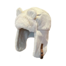 (Brown, One size) Women Trapper Hat Fashion Lightweight Plush Hat for Outdoor Biking Festivals Beige
