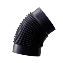 (XL, One size) 45 Degree Elbow Pipe Chimney Exhaust Pipe Stoves Portable Elbow Chimney Pipe S