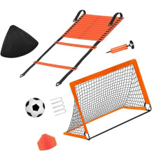 (As show, One size) Kids Soccer Goal with Carry Bag with Soccer Ball Portable Compact Soccer Net