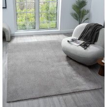 (DARK GREY, 60 x 100 cm) Comfy Washable Minimalist Modern Rug - Anti-Slip, Machine Washable, Low Pile - For Living Room, Bedroom, Hallway Runner