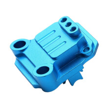(Blue, One size) RC Car Gearbox Housing Cover Sturdy Spare Parts for TA02 1/10 RC Accessories Red