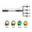Waterproof 1t4 Eb-bus Cable Harness for Bafang Bbs01 Bbs02 Mid Motor 2