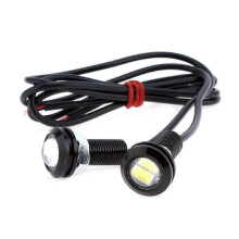 2025 Latest Model 10pcs White 6000K Eagle Eye 9W 18MM 5730 Chip Car Fog Light DRL Bulb Reverse