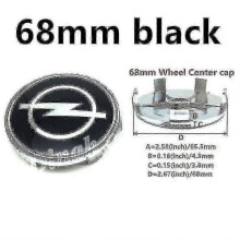 (4pcs 68mm Black) 4pcs Car Wheel Hub Center Caps 56mm 59mm 60mm 64mm 68mm Cover For Opel Mokka Insignia Zafira Corsa Tigra Badg