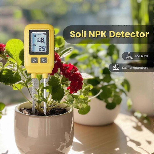 Soil N,P,K Temperature Sensor Nitrogen Phosphorus Potassium Detector Nutrient Fertility Meter Tester Garden Farm 1