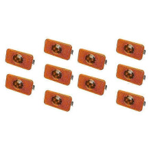 10Pcs 24V Car Truck LED Side Marker Light Amber Indicator Lamp 4 LED for Volvo Trucks FM/FH