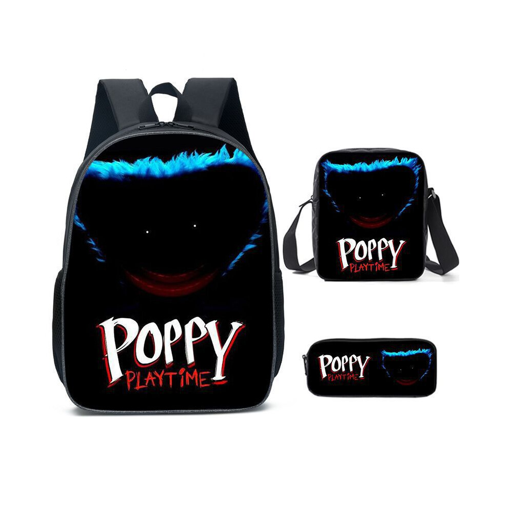 (48, Pencil Case) Poppy Playtime Backpack for School Anime Themed School Bag for Elementary and Middle School Students Set of Three-image-OPC-PHRBTFY-NEW