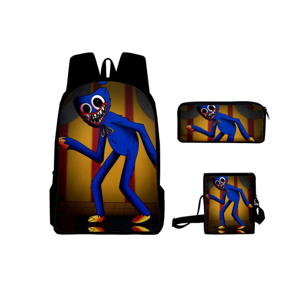 (Style 39, Backpack) Poppy Playtime Backpack for School Anime Themed School Bag for Elementary and Middle School Students Set of Three-image-OPC-PHRBTHX-NEW