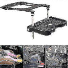 (Brown) Children Car Safety Seat Footrest Foldable Pram Footrest Adjustable Attachment Support Baby Foot Pedal Rest Holder Accessories Boris