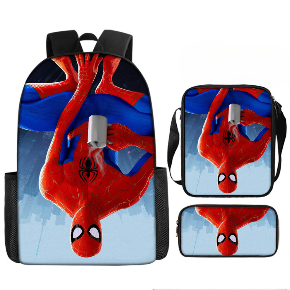 (??27, ????17????+??+???) Spider-Man: Across the Spider-Verse Backpack for School, Cartoon & Movie Themed, Cool Hero 3-Piece Set-image-OPC-PHRBVGQ-NEW