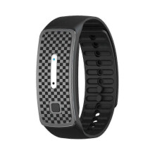 (Black) 2pcs Ultrasonic Body Shape Wristband Magnetic Lymph Detox Bracelet Drainage Fk