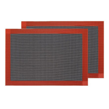 GDQQOYWQT -Microporous Oven Mat, Double Sided Silicone and Fibreglass Baking Mat, Non-Stick Heat Resistant and Non-Slip, Reusable, Non-Slip