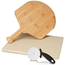 Pierre  Pizza pierre  pain rectangulaire pelle  pizza en bois hxwxd: 15 x 300 x 380 mm