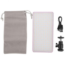 Portable Aluminium Alloy LED Fill Light for Phone Camera Photography Shooting Color Temperature 3200-5600K LED Colorful Display Screen