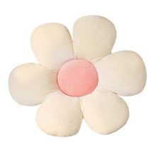 (40CM, White Pink) Flower Floor Pillow Seating Cushion For Girls, Teens, Tweens & Toddlers For Reading And Lounging Comfy