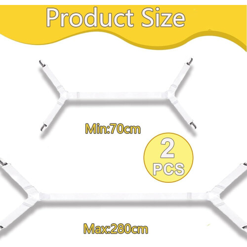 Tensor Elástico para Sábanas Ajustables con Hebilla - 280 cm Máximo de Extensión 1