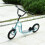 Homcom HOMCOM 75-80cm Kids Kick Scooter w/ Adjustable Handlebar Inflatable Wheels Blue 1