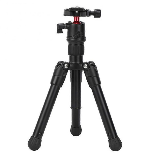 Aluminium Alloy Mini Camera Desktop Folding Stretchable Adjustable Tripod with Panoramic Ball Head