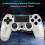 Wireless Gamepad, Fr PS4 Compatible with PS4 Controller Silbergrau 3