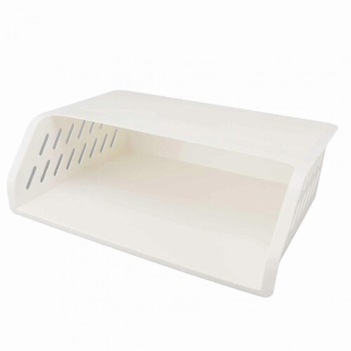 Under Cabinet Shelf Organizer Hollow Bevel Type Adhesive Mount Hanging Storage Box for Home 1