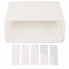 Under Cabinet Shelf Organizer Hollow Bevel Type Adhesive Mount Hanging Storage Box for Home