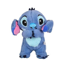 Breathing Plush Toy, Breathing Sleep Partner, Soothing Snuggle Stitch Plush with Realistic Breathing Movements and Lights Music (Blue)