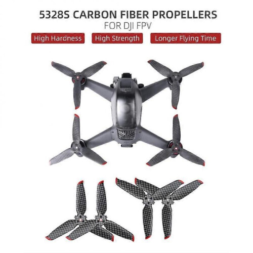 Carbon Fiber Propeller Compatible for DJI FPV Drone Accessories Durable Propellers 2