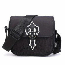 (Black Reflective Label) Trendy Niche Men's and Women's Shoulder Crossbody Bag Messenger Bag