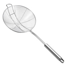 Strainer Spoon Long Stainless Steel Anti Scald Safe Slotted Ladle for Kitchen Cooking Frying Spaghetti