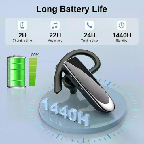 NEW BEE Single Wireless Bluetooth Headset Kopfhrer Geruschunterdrckendes 1