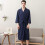 Cardigan Bathrobe Thin Bathrobe Mens Home Clothes Bathrobe Men 3