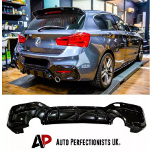 For BMW 1 Series F20 F21 LCI Rear Diffuser Lip Valance M135i M140i 15-19